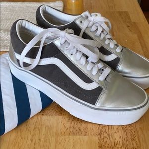 Custom made platform Vans